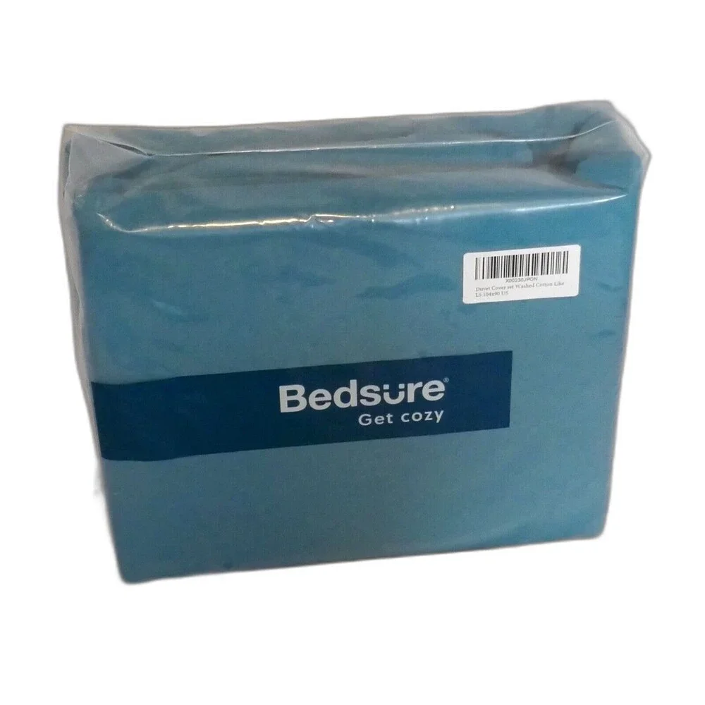Bedsure Duvet Cover Set King Size Teal